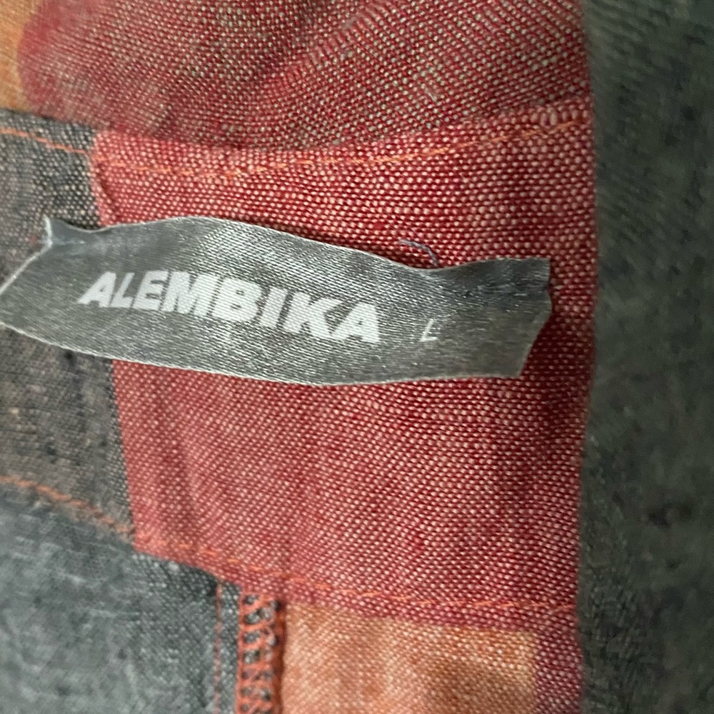 Alembika Patchwork Linen Multicolor Plaid Women's… - image 7
